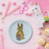 復活バニーカスタム紙プレート7" ペーパープレート (パーティー)