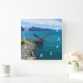 復活ベイウォールクロック スクエア壁時計 (ホーム)