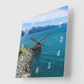 復活ベイウォールクロック スクエア壁時計 (傾斜)