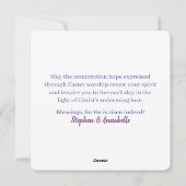 復活ライフ宗教的イースタークロス聖なる書物、 経典 シーズンカード (裏面)