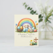 復活動物虹バニーファミリーネームラム シーズンポストカード (スタンド正面)