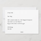 復活復活祭の挨拶 シーズンカード (裏面)