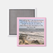 復活海の写真聖なる書物、 経典復活祭 マグネット (正面/裏面)