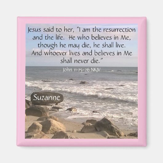 復活海の写真聖なる書物、 経典復活祭 マグネット (正面)