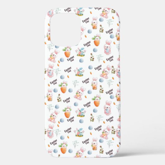 復活祭うさぎパターン Case-Mate iPhoneケース (裏面)