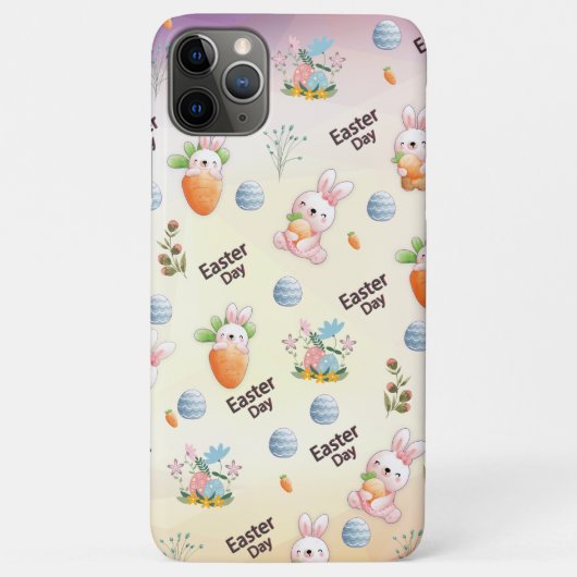 復活祭うさぎパターン Case-Mate iPhoneケース (裏面)