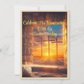 復活祭お祝い招待状 招待状 (正面)