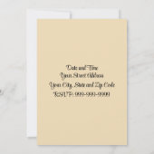 復活祭お祝い招待状 招待状 (裏面)