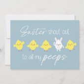 「復活祭が私の全ての覗き見に叫ぶ」おもしろい シーズンカード (正面)