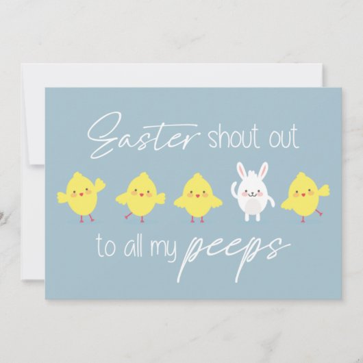 「復活祭が私の全ての覗き見に叫ぶ」おもしろい シーズンカード (正面)