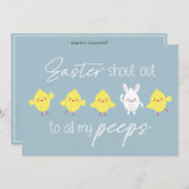 「復活祭が私の全ての覗き見に叫ぶ」おもしろい シーズンカード (正面/裏面)