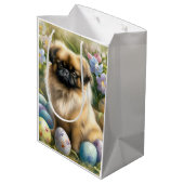 復活祭とペキンゲスドッグ ミディアムペーパーバッグ (裏面アングル)