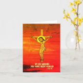 復活祭のご挨拶 カード (黄色い花)