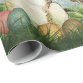 復活祭のウサギの古い写真ティッシュペーパー ラッピングペーパー (ロールコーナー)