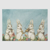 復活祭のウサギの古い写真 薄葉紙 (正面)