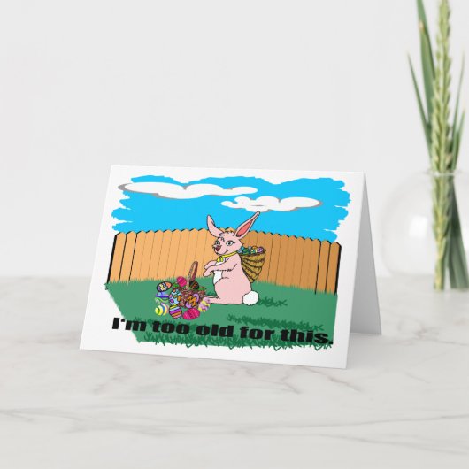 復活祭のカードは古すぎる シーズンカード (正面)