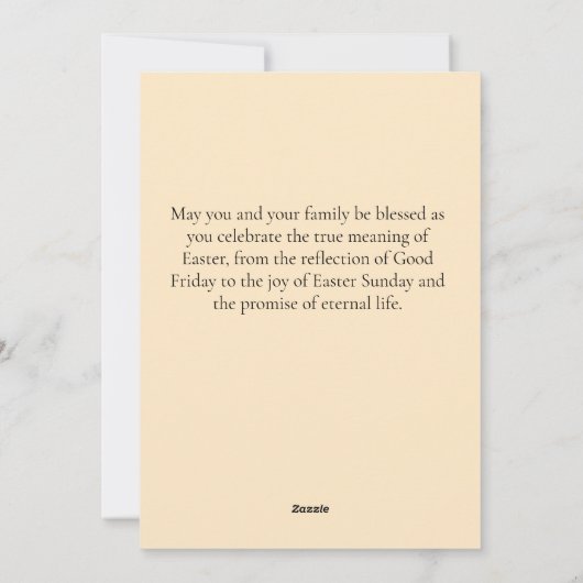 復活祭のグリーティングカード シーズンカード (裏面)