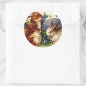 復活祭のシール ラウンドシール (バッグ)