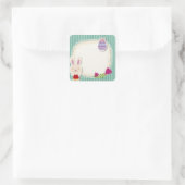 復活祭のスクエアスティッカー スクエアシール (バッグ)