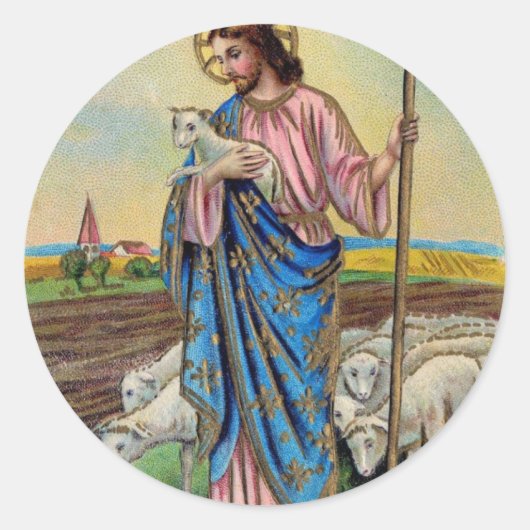 復活祭のスタンプ ラウンドシール (正面)