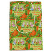 復活祭のバニーが大好き ミディアムペーパーバッグ (正面)