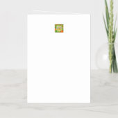 復活祭のバニーが大好き 箔グリーティングカード (裏面)