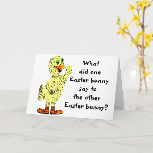 復活祭のバニーは何と言ったカード カード (黄色い花)