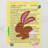 復活祭のバニーパーソナライゼーションからの手紙 シーズンカード (正面/裏面)