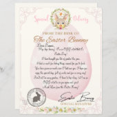 復活祭のバニーレターからの公式レター (正面/裏面)