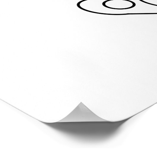 復活祭のバニー色のページポスター ポスター (角)