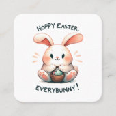 復活祭のバニー・ホッピー復活祭すべてのバニー！ スクエア名刺 (正面)