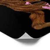 復活祭のビフットのバニーは日曜日のおもしろい ポスター (角)