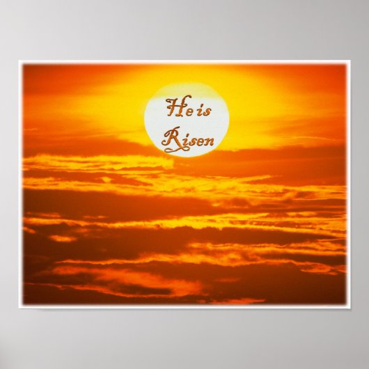 復活祭のポスター「彼は復活した」 ポスター (正面)