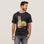 復活祭の卵から孵化したドイツの羊飼い Tシャツ (正面フル)