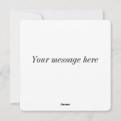 復活祭の卵のバニーと花 シーズンカード (裏面)