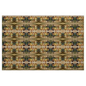 復活祭の卵の花を持つ鶏 ファブリック (ファットクウォーター)