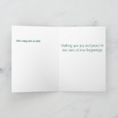 復活祭の卵をたくさん使ったかわいい子羊 シーズンカード (内部)