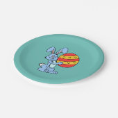 復活祭の卵を使ったバニー漫画 ペーパープレート (アングル)