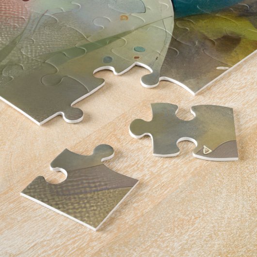 復活祭の卵を持つドイツの羊飼い ジグソーパズル (側面)