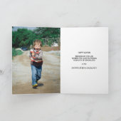 復活祭の卵を持つ復活祭のバニーのジャグル カード (内部)