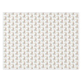 復活祭の卵を持つ復活祭のバニーのジャグル テーブルクロス (正面(横))