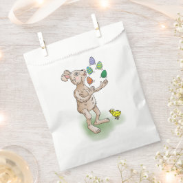 復活祭の卵を持つ復活祭のバニーのジャグル フェイバーバッグ