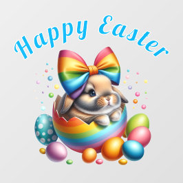 復活祭の卵カラフルの復活祭 ウィンドウサイン