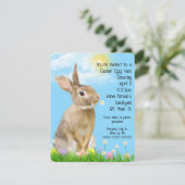 復活祭の卵狩りとバニー 招待状 (スタンド正面)