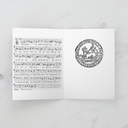 復活祭の序文 カード (内部)