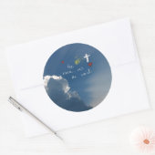 復活祭の復活彼は復活したキリスト・イエスバラ ラウンドシール (封筒)