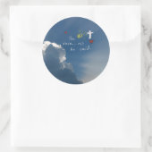 復活祭の復活彼は復活したキリスト・イエスバラ ラウンドシール (バッグ)