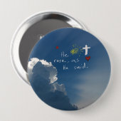 復活祭の復活彼は復活したキリスト・イエスバラ 缶バッジ (正面&裏面)