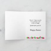 復活祭の復活祭カードでスパイする猫 シーズンカード (内部)