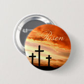 復活祭の復活 缶バッジ (正面&裏面)